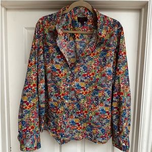 J.Crew Liberty Fabric button up